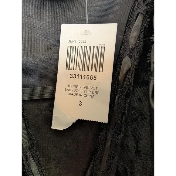 Cosmic Aura Velvet Slip Dress Hot Topic Babydoll Constellations Size 3 Witch - Picture 4 of 5